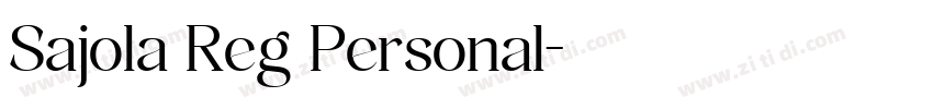 Sajola Reg Personal字体转换
